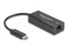 DeLock Netværksadapter USB-C 100Mbps Kablet