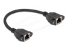 DeLOCK CAT 6a S/FTP 25cm Netværkskabel Sort