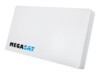 Megasat Profi-Line D4 Antenne Flad Parabolsk Hvid 10.7 - 12.75 GHz 950 - 1950 MHz 1100 - 2150 MHz