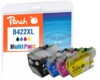Peach PI500-383 Sort, Cyan, Magenta, Gul 3000 sider Blæk