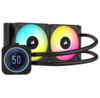 CORSAIR iCUE H100i ELITE LCD XT Processors flydende kølesystem 1-pack Sort 120 mm