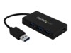 StarTech.com 4 Port USB 3.0 Hub, USB Type-A Hub with 1x USB-C & 3x USB-A Ports (SuperSpeed 5Gbps), USB Bus Powered, USB 3.1/USB 3.2 Gen 1 Adapter Hub, Portable USB Hub for Laptop/Desktop - Windows/macOS/Linux (HB30A3A1CFB) Sort