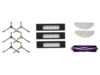 Midea Spare Parts Kit: 6x Side Brush, 1x Main Brush, 3x HEPA Filter, 2x Mopping Cloth for M7Pro/S8+