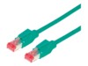 Draka Comteq S/FTP Patch cable Cat6, Green, 0.5 m 0,5m Grøn