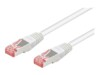 goobay CAT 6 Pairs in metal foil = PiMF (ledningspar i afskærmende folie) 50cm Netværkskabel Hvid