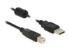 Delock USB-kabel 2m Sort
