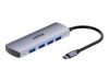Unitek Hub 4w1 USB-C 10 Gbps, 4x USB-A H1112EGY01