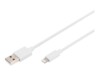 DIGITUS Lightning-kabel 2m Hvid