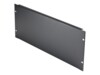 StarTech.com 4U Blank Panel for 19 inch Rack, Rack Mount Blanking Panel for Server/Network Racks & Cabinets, 4RU Rackmount Filler Panel/Spacer/Plates, Solid Panel, Cold-Rolled Steel, Black - 4U Blanking Panel (RKPNL4U) Stativsløringspanel Sort
