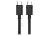Unitek USB 3.0 USB Type-C kabel Sort