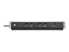 brennenstuhl Premium-Web-Line V3 Stikdåse 4-stik 16A Sort 3m