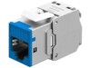 Keystone Module RJ45 CAT 6A, STP, Slim, blue, blue, blue