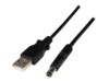 StarTech.com 1m USB to Type N Barrel 5V DC Power Cable - USB A to 5.5mm DC - 1 Meter USB to 5.5mm DC Plug (USB2TYPEN1M) Strømkabel 1m Sort