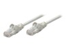 Intellinet Network Patch Cable, Cat5e, 10m, Grey, CCA, U/UTP, PVC, RJ45, Gold Plated Contacts, Snagless, Booted, Lifetime Warranty, Polybag CAT 5e Ikke afskærmet parsnoet (UTP) 10m Patchkabel Grey