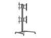 Multibrackets M Display Stand 180 Dual Vertical Vogn med hjul 2 LCD displays 32'-55'