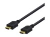 DELTACO HDMI-1050D HDMI-kabel med Ethernet 5m Sort