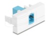 Delock Easy 45 Module SC Simplex female to SC Simplex female aqua / white