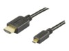 DELTACO HDMI-1053 HDMI-kabel med Ethernet 5m Sort