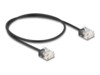 DeLOCK CAT 6 Ikke afskærmet parsnoet (UTP) 50cm Patchkabel Sort