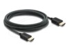 Delock HDMI-kabel 3m Sort