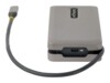 StarTech.com USB-C Multiport Adapter, HDMI/VGA, 4K 60Hz Video, 3-Port USB Hub, 100W Power Delivery Pass-Through, GbE, USB Type-C Travel Dock w/ Charging, 1ft/30cm Wrap-Around Cable - Mini Laptop Docking Station (DKT31CVHPD3) USB-C Dockingstation