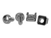 StarTech.com M6 Screws and Cage Nuts - 50 Pack - M6 Mounting Screws and Cage Nuts for Server Rack and Cabinet - Silver (CABSCREWM62B) Skruer og møtrikker for rack