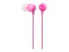Sony MDR EX15LP Kabling Øreproptelefoner Pink