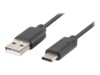 Lanberg USB Type-C kabel 50cm Sort