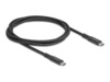 Delock USB Type-C kabel 1m Sort