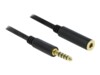 Delock Forlængerkabel til audio 2m Sort