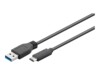 goobay USB Type-C kabel 15cm Sort