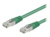 wentronic CAT 5e Kabel med folie og kobberfletning (FTP) 5m Netværkskabel Grøn