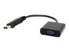 Cablexpert Adapter 20 pin DisplayPort han (input) -> 15 pin HD D-Sub (HD-15) hun (output) 15 cm Sort