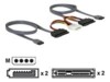 DeLOCK Seriel ATA-kabel Rød 50cm