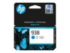 HP 938 Cyan 800 sider Blæk