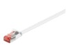 goobay CAT 6 U/FTP 10m Patchkabel Hvid