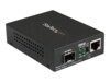 StarTech.com Multimode / Single Mode Fiber Media Converter - Open SFP Slot - Mbps RJ45 Port - LFP Supported - IEEE 802.1q Tag VLAN - (MCM1110SFP) Fibermedieomformer Ethernet Fast Ethernet Gigabit Ethernet