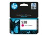 HP 938 Magenta 800 sider Blæk