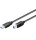 goobay USB-kabel 1.8m Sort