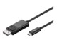 USB 3.1 Type-Câ„¢ to DisplayPort adapter cable, black, 1.2 m