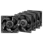 ARCTIC S8038-10K Fan 4-pack Sort 80 mm