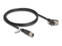 DeLOCK CAT 6a S/FTP 1m Netværkskabel Sort