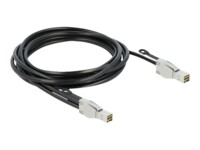 DeLOCK Serial Attached SCSI (SAS) eksternt kabel Sort 3m