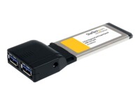 StarTech.com 2 Port ExpressCard SuperSpeed USB 3.0 Card Adapter UASP - USB 3.0 Controller - USB 3.0 ExpressCard - USB 3.0 Adapter (ECUSB3S22) USB-adapter USB SuperSpeed USB 3.0 USB 2.0
