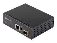StarTech.com Industrial Fiber to Ethernet Media Converter, 1Gbps SFP to RJ45/ Cat6, Singlemode/Multimode Optical Fiber to Copper Gigabit Eternet Network, 12-56V DC, IP-30/ -40 to +75C - Fiber Media Converter (IMC1GSFP) Fibermedieomformer Ethernet Fast Eth