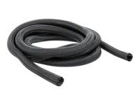 Delock Braided Sleeving self-closing 10m Sort
