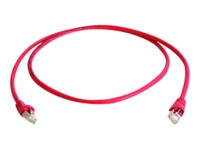 Telegärtner DataVoice Office CAT 6a Kabel med afskærmning med folie og kobberfletning (SFTP 5m Patchkabel Rød RAL 3018