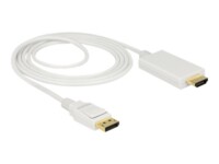 Delock Videoadapterkabel 2m Hvid