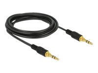 Delock Audiokabel 3m Sort