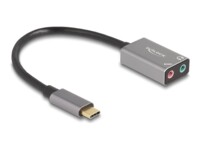 Delock USB-C til hovedtelefon jackstikadapter 14.5cm Grå
